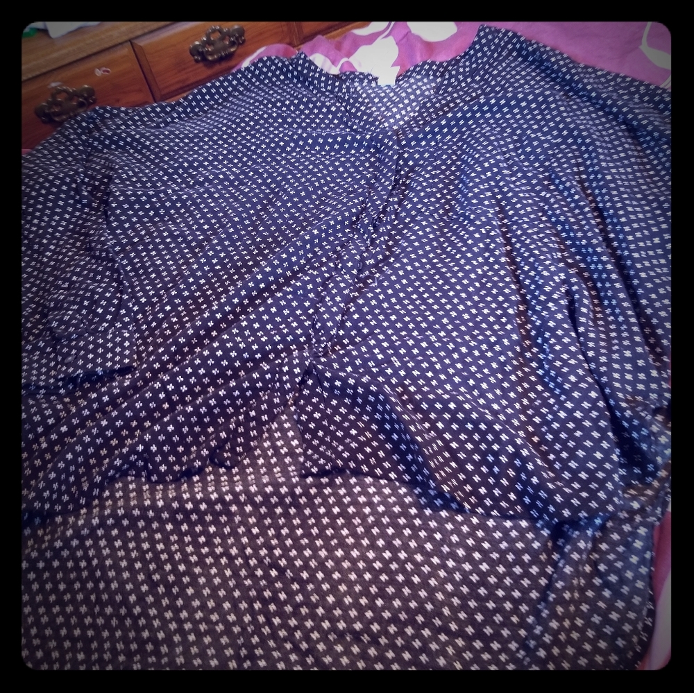 Pretty and soft oversized women's blouse